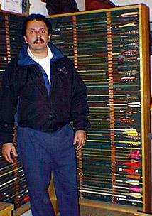 Gene Hopkins with arrows